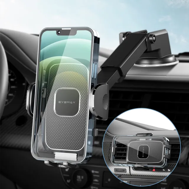 Soporte Para Telefono Coche Eyemay [ 194°?? Ventosa Alta 3 1