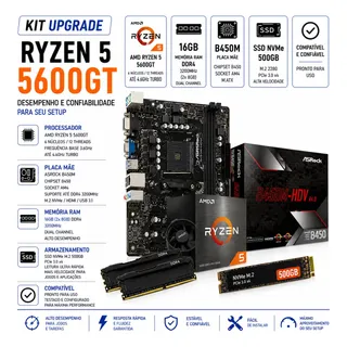 Kit Asrock B450 + Ryzen 5 3600 | Mercado Livre