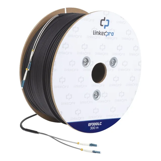 Fibra Óptica Monomodo Lc-lc Duplex 300mts  Ef-300-lc