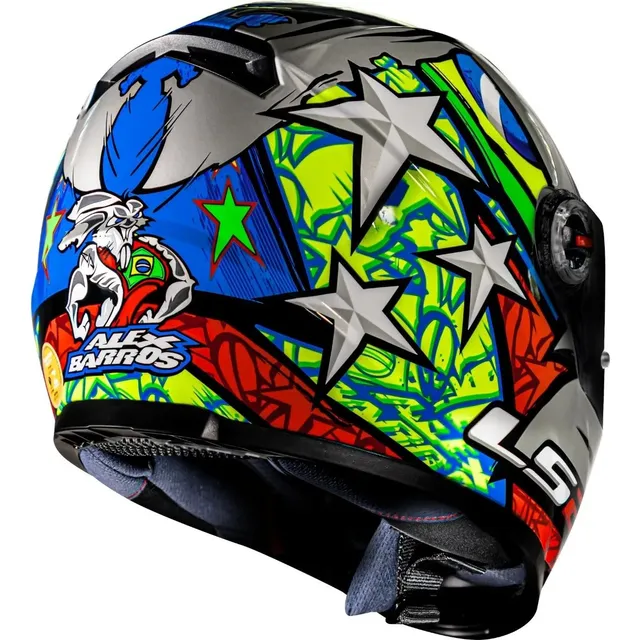 Capacete Ls2 Ff358 Prata Alex Barros Urbano
