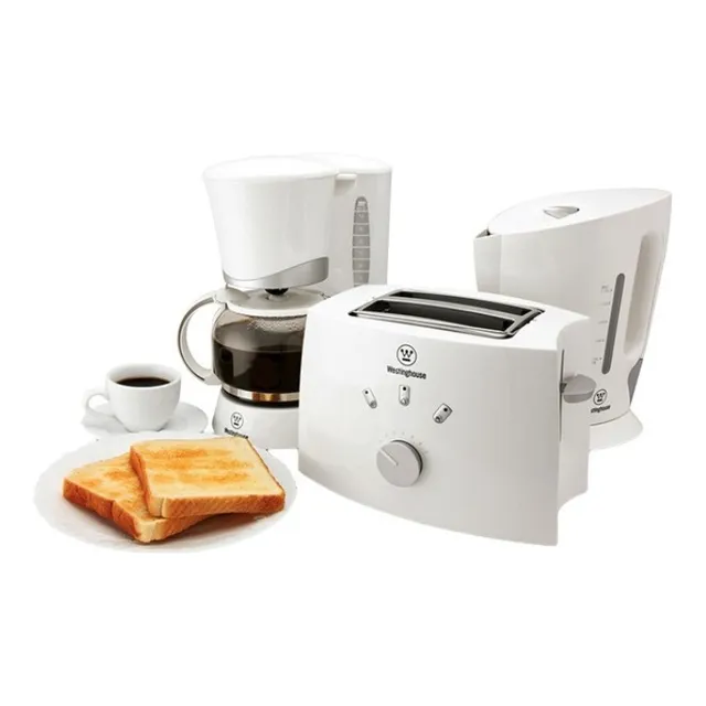 Juego De  Desayuno Westinghouse Cafetera, Tostadora, Tetera