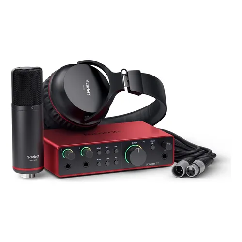 Kit Interface Audio Focusrite Scarlett 2i2 Studio 4th Gen Cor
