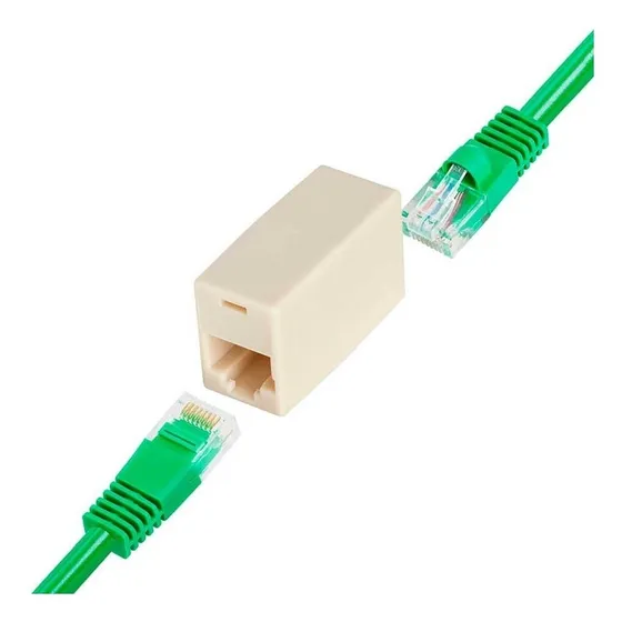 Adaptador Union Rj45 Para Cable De Red Hembra-hembra