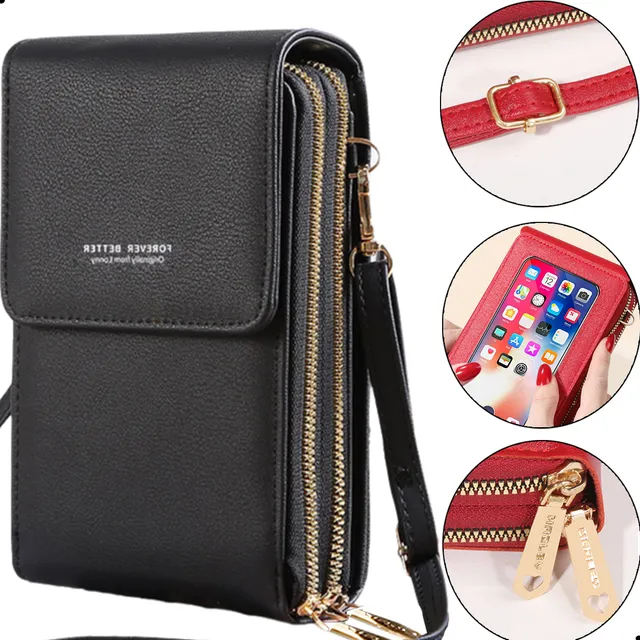 Bolso Billetera Porta Celular Manos Libre Cartera Multicolor