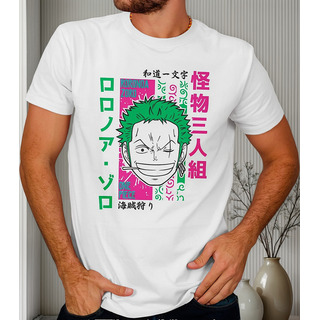 Playera Roronoa Zoro Anime One Piece Para Hombre #58 Playera Roronoa Zoro Anime One Piece Para Hombre #58