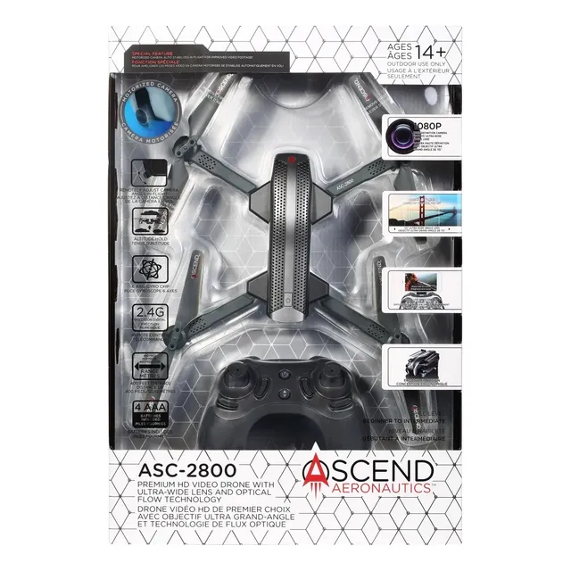 Ascend Aeronautics Asc-2800 Premium Hd Video Drone Color Gris