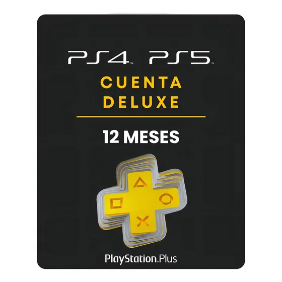 Tarjeta Sony Playstation Plus Deluxe 12 Meses Ps5 Ps4 | Cuotas sin interés