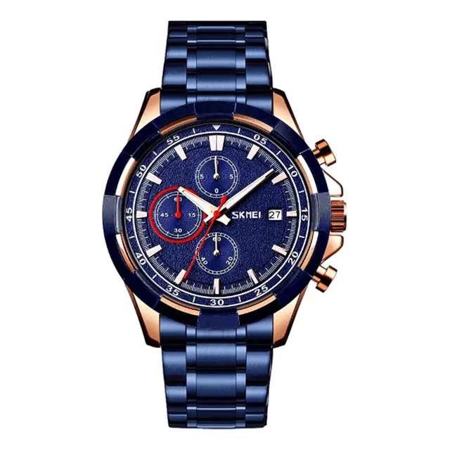 Reloj Skmei Hombre Acero Cronógrafos Calendario Multifunción