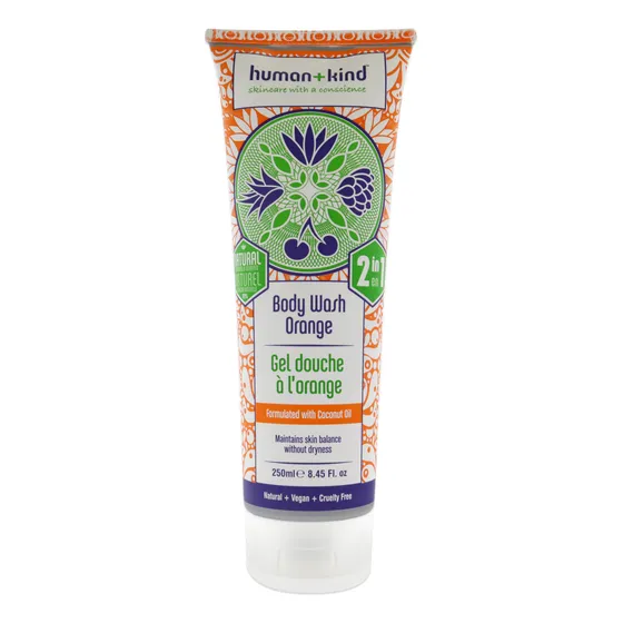 Gel De Baño Human+kind Naranja 250 Ml Con Manzanilla Y Romer