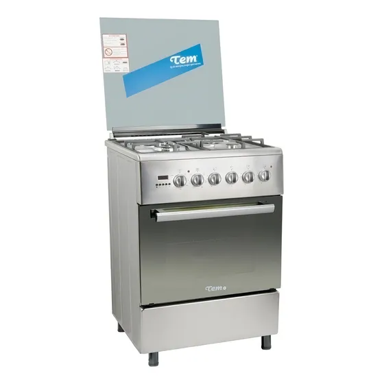 Cocina Tem Vale Trendy color acero inoxidable espejado 220V