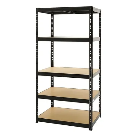 Estante Rack Metálico 5 Repisas Negro 180x90x40cm 400 Kg