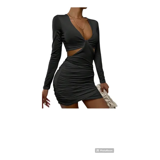 Vestido De Dama Negro Ideal Para Salidas Informales