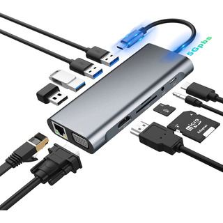 Tipo C Adaptador Usb C A Hdmi Vga, Ethernet Para Macbook Air Tipo C Adaptador Usb C A Hdmi Vga, Ethernet Para Macbook Air