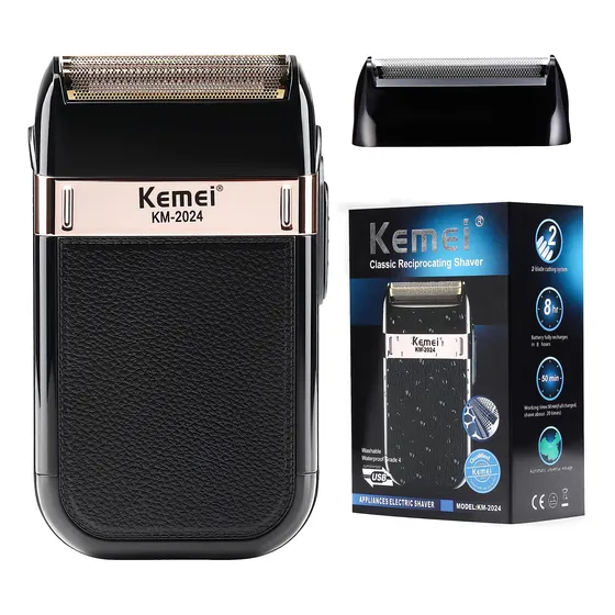 Afeitadora Eléctrica Kemei Km-2024 Para Hombre, Impermeable