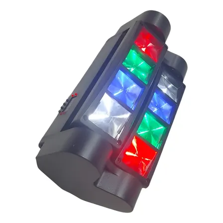 Mini Spider Beam 8 Leds 5w Rgbw Dj Profissional Dmx