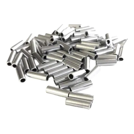Tubitos De Aluminio Para Armar Lider De Pesca #1 X 200 Uni.