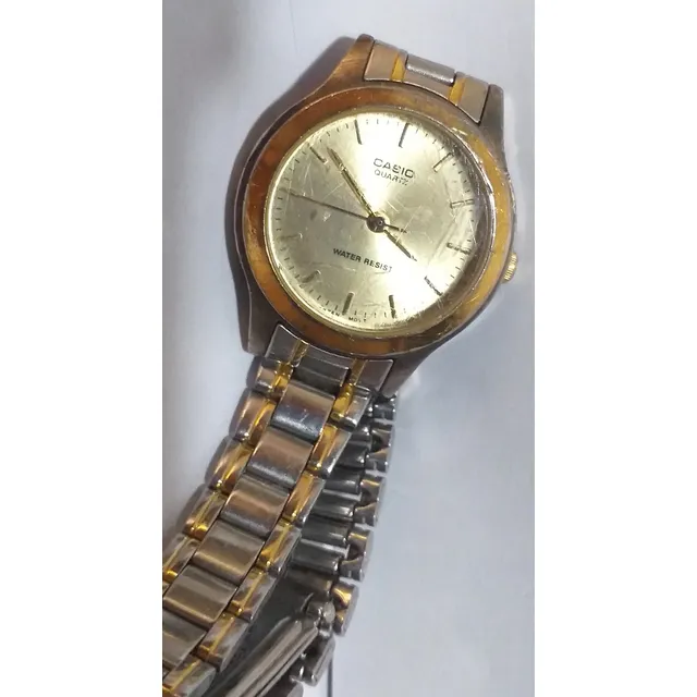 Reloj Casio Dama Dorado Original Mod Ltp-1128 Acero Inoxi.
