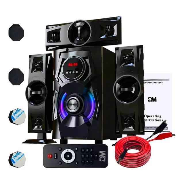 Minicomponente Dm-y6 3.1 Channel Multimedia Speaker Color Negro Potencia RMS 60 W