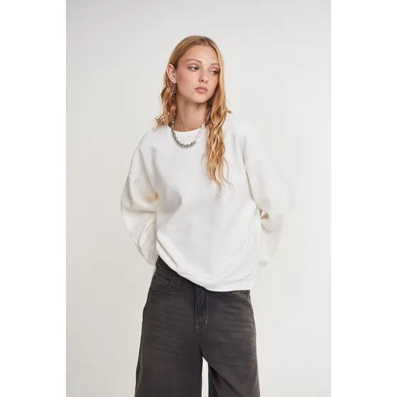 Buzo Basic Relax De Frisa Liviana Mujer 47 Street