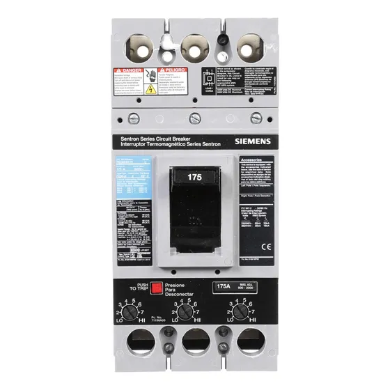Siemens Fxd63b175 3 Polos 175a