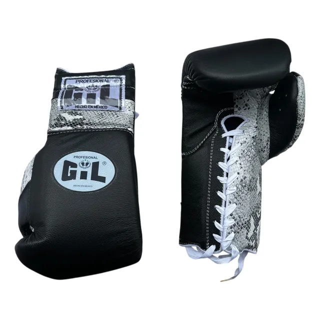Guante De Box Gil Agujeta Negro-vib Gris 16 Oz