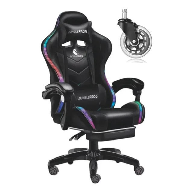 Silla Gamer Ergonómica Junglefrog Pro Con Luces Y Sonido