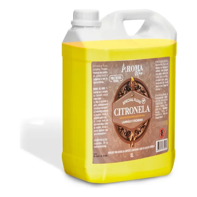 5l Óleo De Citronela Repelente Para Tochas Lampiões Fogo
