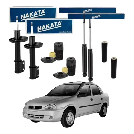 Kit Amortecedor Dianteiro Traseiro Nakata Corsa Celta Prisma