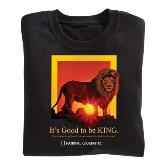 Franelas Niños National Geographic It's Good To Be King 