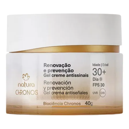 Crema Antiseñales Renovacion Y Prevencion 30+ Fps30 Chronos Momento De Aplicación Día Tipo De Piel Todo Tipo De Piel