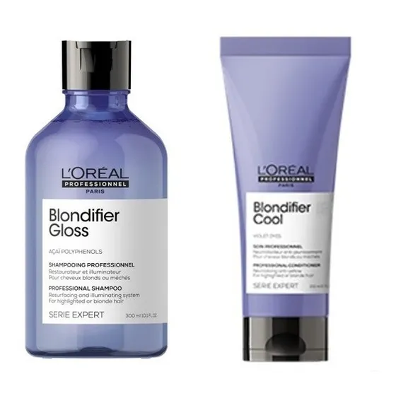 Pack Shampoo Blondifier Gloss + Acondicionador Loréal