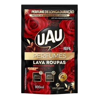 Uau Lava Roupas Perfumes Rosas E Sedução 800ml Uau Lava Roupas Perfumes Rosas E Sedução 800ml