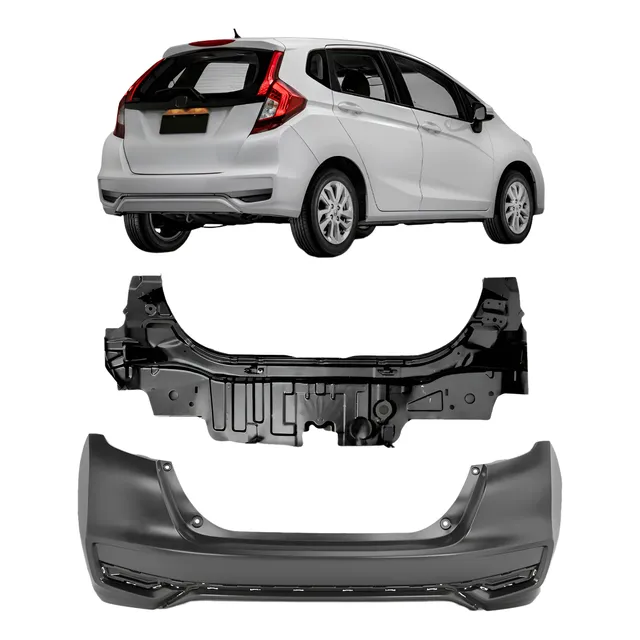Kit Parachoque E Painel Traseiro Para Honda Fit 2018 A 2021