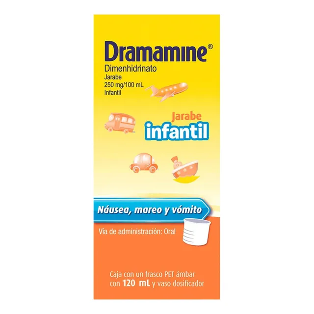 Dramamine Jarabe, 1 Frasco 120 Ml