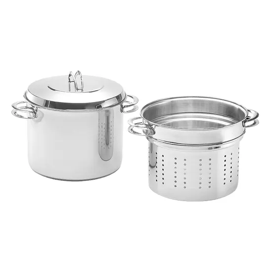 Olla Con Colapasta 24 Cm Gamuza Master Ware Triple Fondo