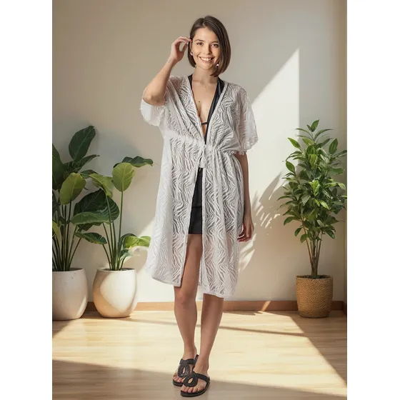 Kimono Xl Extra Large Kany Blanco