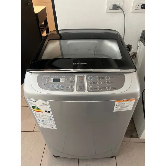 Lavarropas Automatico Samsung 8 Kg Silver Color Plata