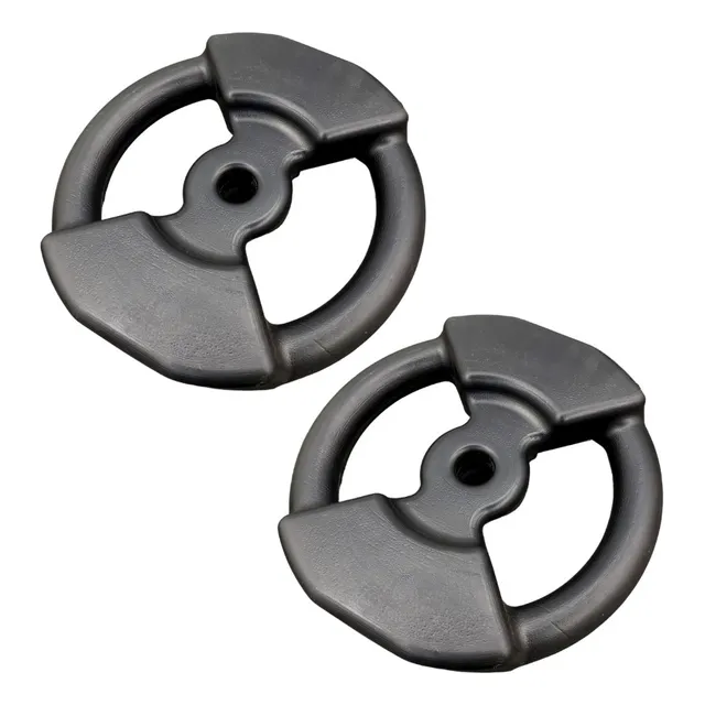 Kit De 2 Discos De 10 Kilos Acanalados Pesas Pvc 360fitness.