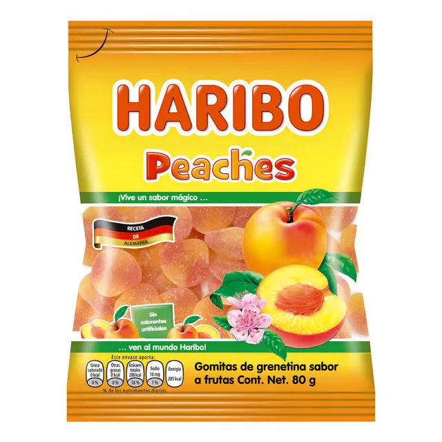 Gomitas Haribo Durazno 80 Gr. Origen Austria