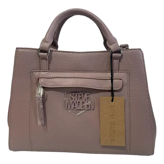 Cartera Grande Steve Madden Rosado Claro Con Strap Rosa