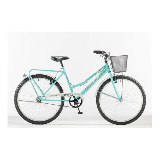 Bicicleta paseo femenina Futura Country R26 color turquesa