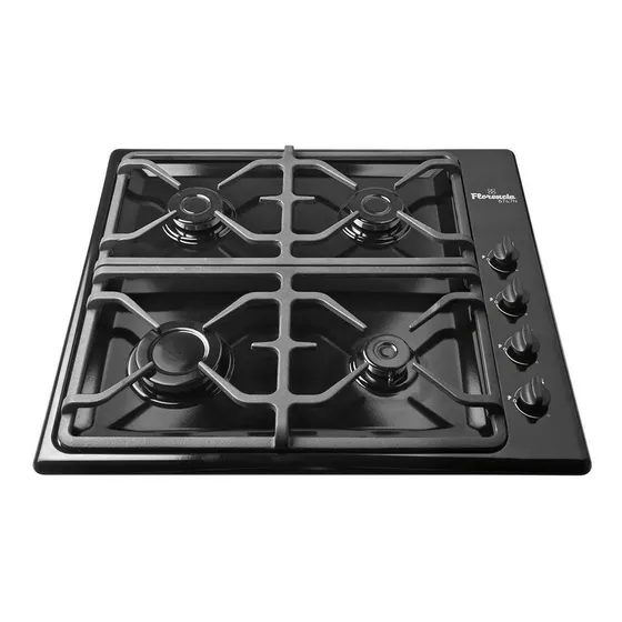 Anafe a gas florencia 6747N negro rejilla de fundición 220V