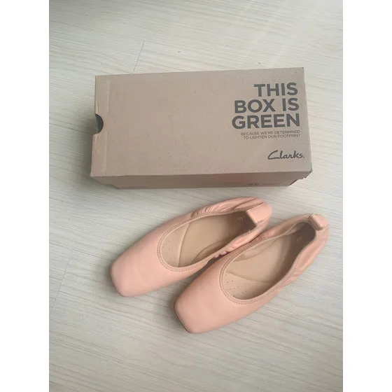 Clarks Pure Ballet. Zapatillas Talla 8. Rosa. Como Nuevas