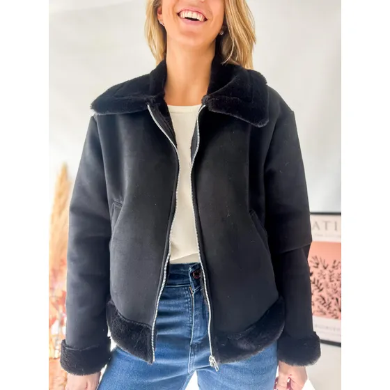 Campera Lulyna Gamulan Bifaz Tipo Chaqueta Con Cierre Mujer