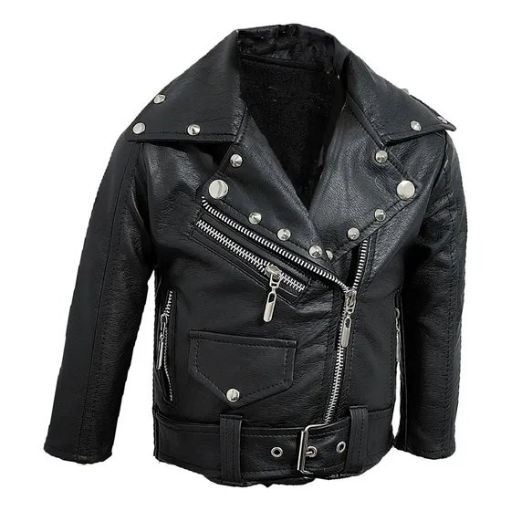 Chaqueta Para Niño En Cuero Tex - Tipo Rock