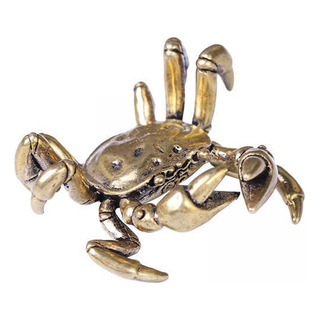 2 Estatua De Cangrejo De Latón, Figura De Té Para 2 Estatua De Cangrejo De Latón, Figura De Té Para