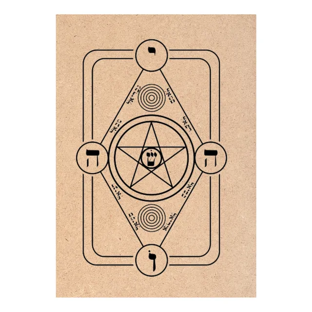 Gráficos Da Radiestesia Em Mdf 20x30cm Com Nf