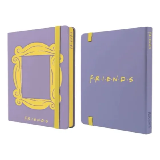 Libreta Cuaderno Mooving Notes A5 Friends Tapa Dura 96hs Lila