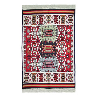 Passadeira Tapete Quarto Turco Kilim Dupla Face 80x300 22560 Passadeira Tapete Quarto Turco Kilim Dupla Face 80x300 22560