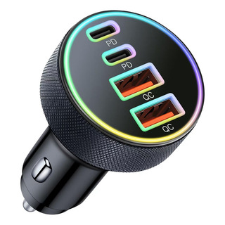 Cargador De Coche Usb C, Cargador De Coche Dual Usb-c Y Usb- Cargador De Coche Usb C, Cargador De Coche Dual Usb-c Y Usb-